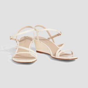 NWOT STUART WEITZMAN Oasis 50 patent-leather wedge sandals Size 9B